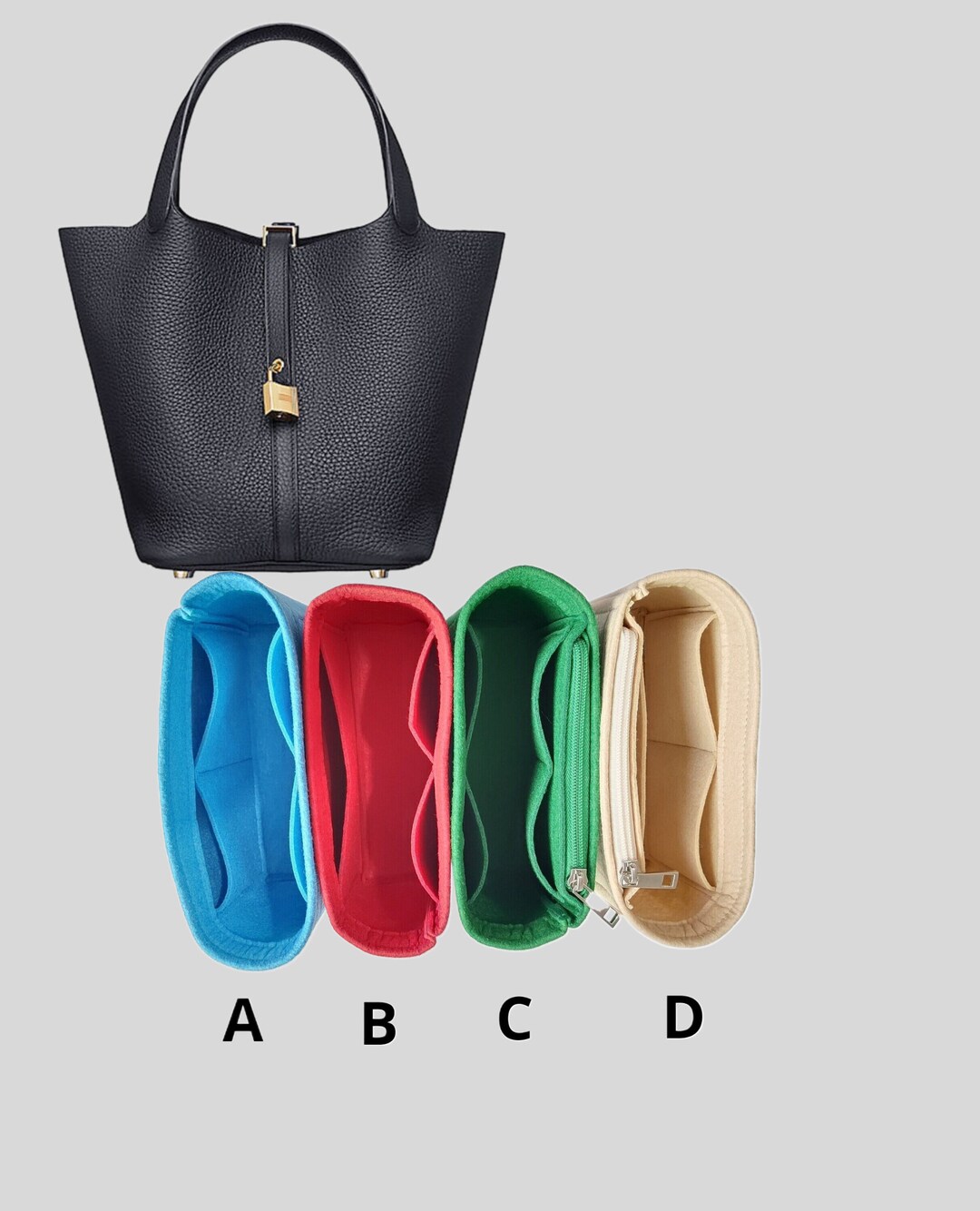 Organizer for Picotin 18/22/26 Bag,nice Design Bag Insert,bag Liner for