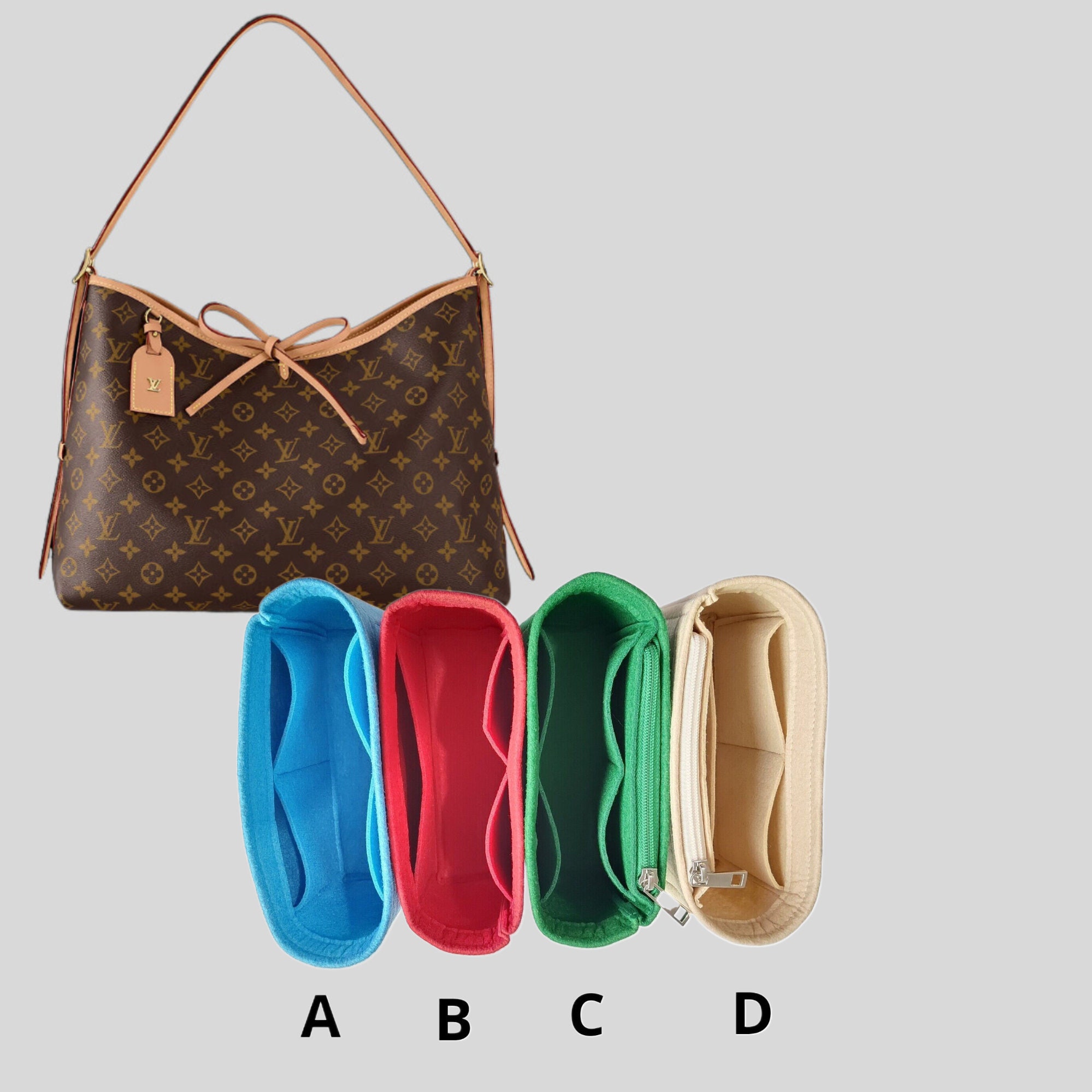 Bag and Purse Organizer with Singular Style for Louis Vuitton Delightful