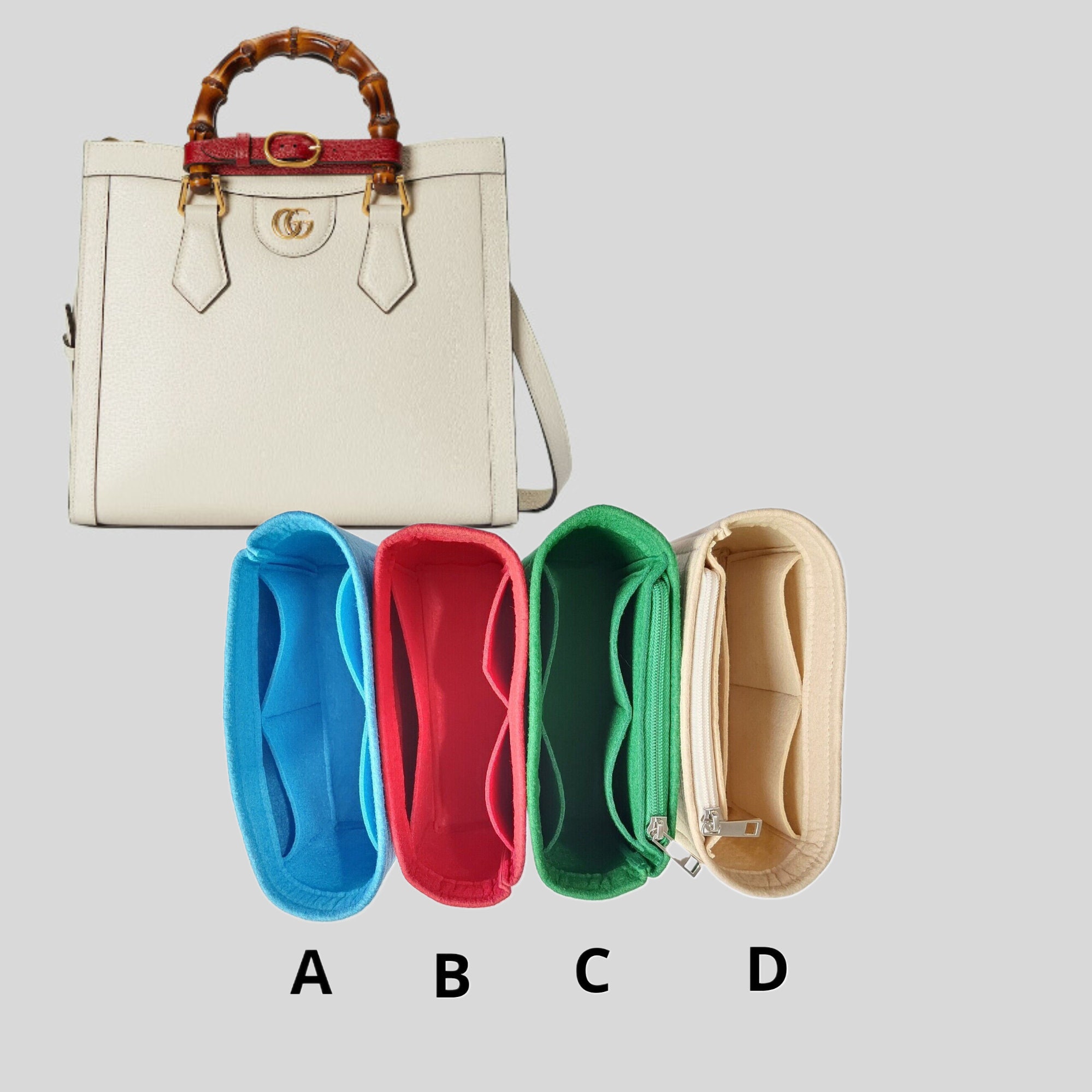 Organizer for GG Diana Mini Tote bag,nice Design Bag insert,bag Liner for Diana Mini Tote Bag
