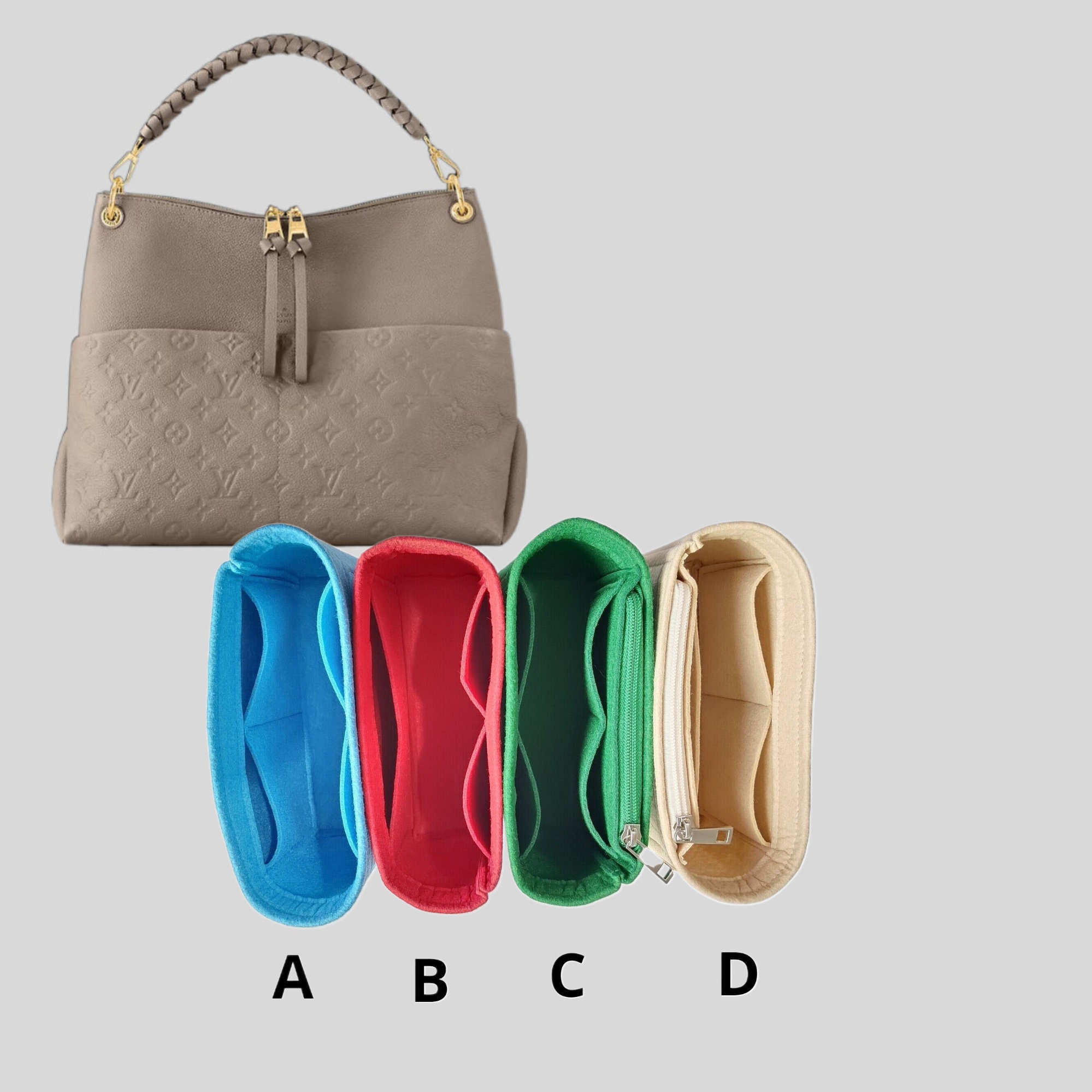  Bag Organizer for LV Bagatelle Hobo - Premium Felt (Handmade/20  Colors) : Handmade Products