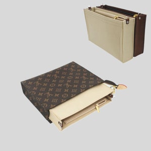 LV トイレタリーポーチ 19/26 バッグ用オーガナイザー、素敵なデザインのバッグインサート、LV ポシェット ヴォヤージュ バッグ用バッグライナー