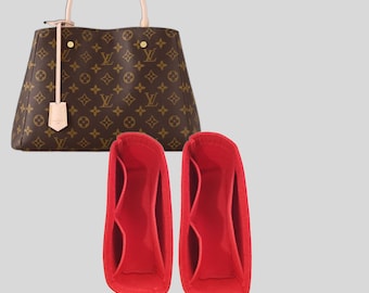 organizer voor LV Montaigne bb/mm tas,set van 2 inzetstukken,mooi design tasinzetstuk,tasvoering voor Montaigne tas