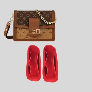 Organizer für LV Dauphine MM Tasche,Set von 2 Einsätzen,schöner Design Tascheneinsatz,Tascheneinlage für Dauphine MM Tasche