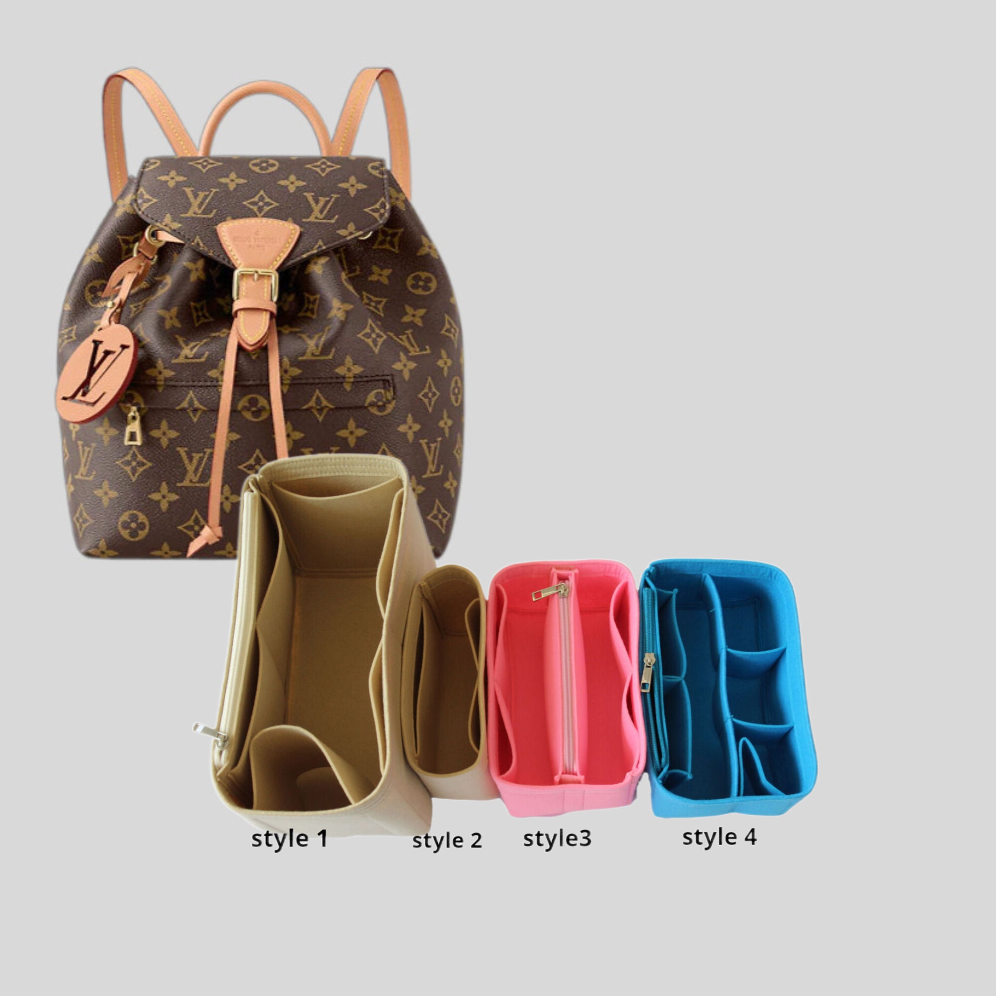 (1-165/ LV-Montsouris-PM) Bag Organizer for LV Montsouris PM Backpack