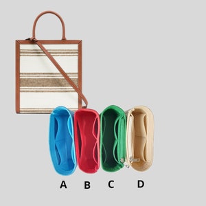 organisateur pour cel. petit sac cabas vertical, joli insert de sac design, doublure de sac pour cel. petit cabas vertical