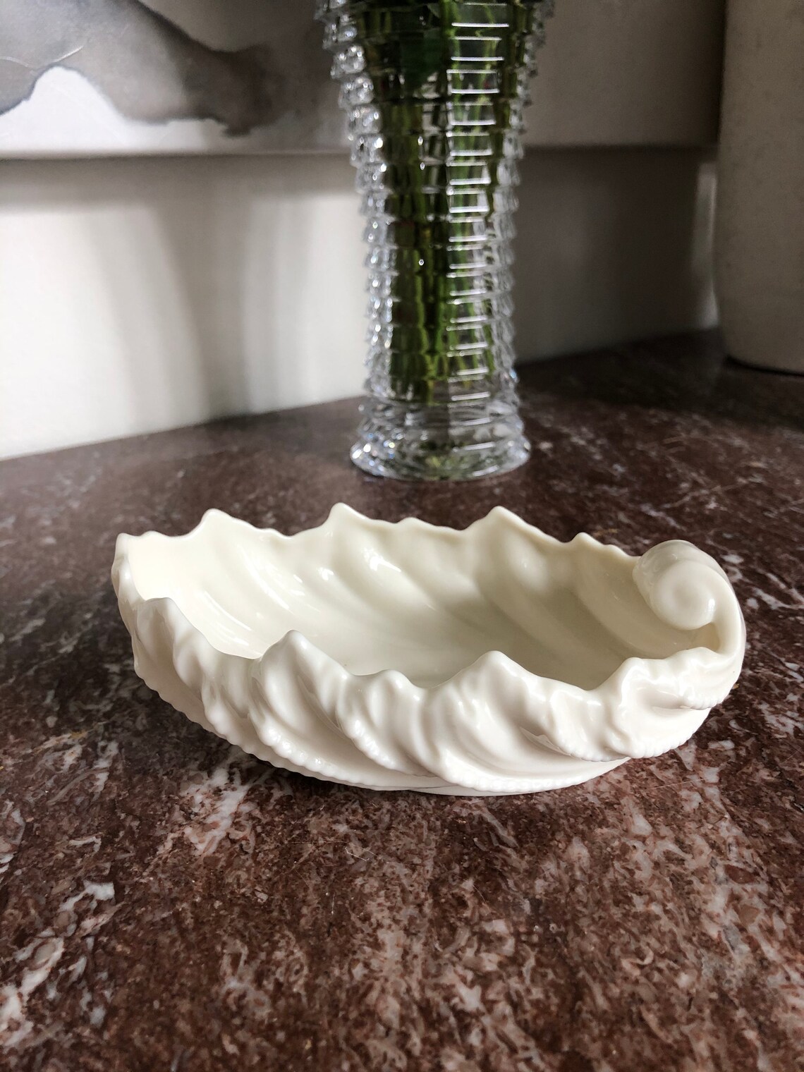 Vintage Lenox Porcelain Leaf Bowl Made in USA Etsy