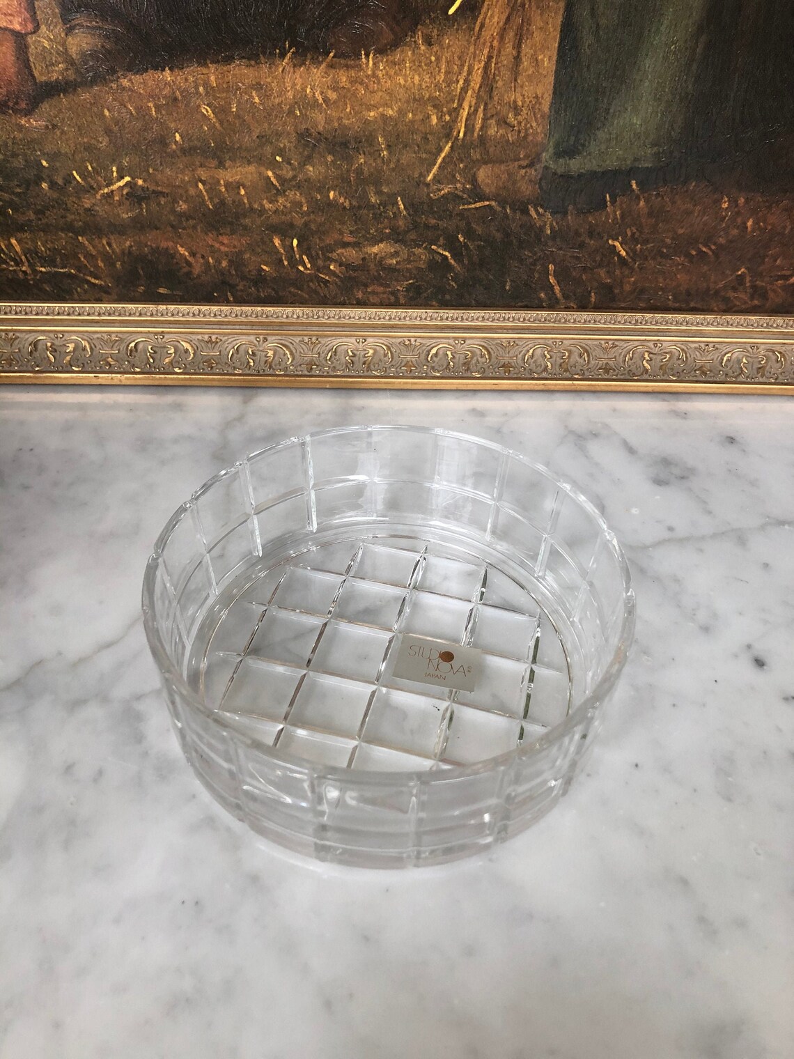 Vintage Studio Nova Japan small crystal bowl 80s crystal bowl Etsy