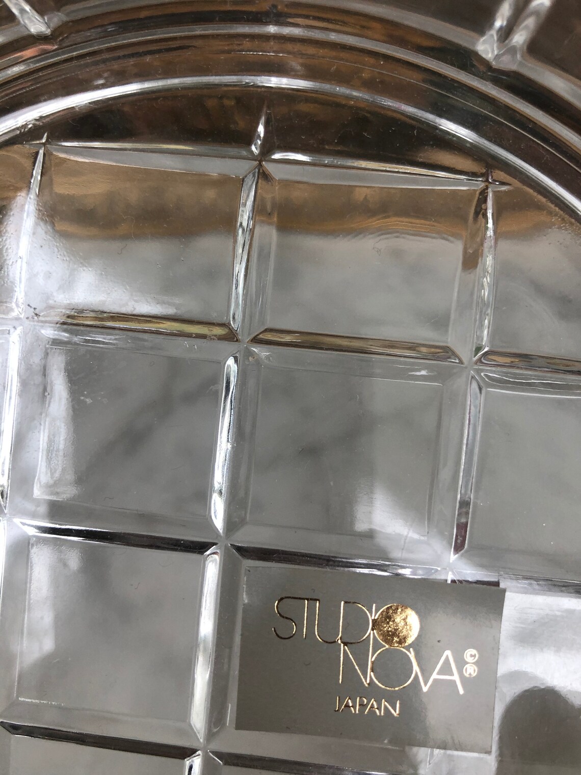 Vintage Studio Nova Japan small crystal bowl 80s crystal bowl Etsy