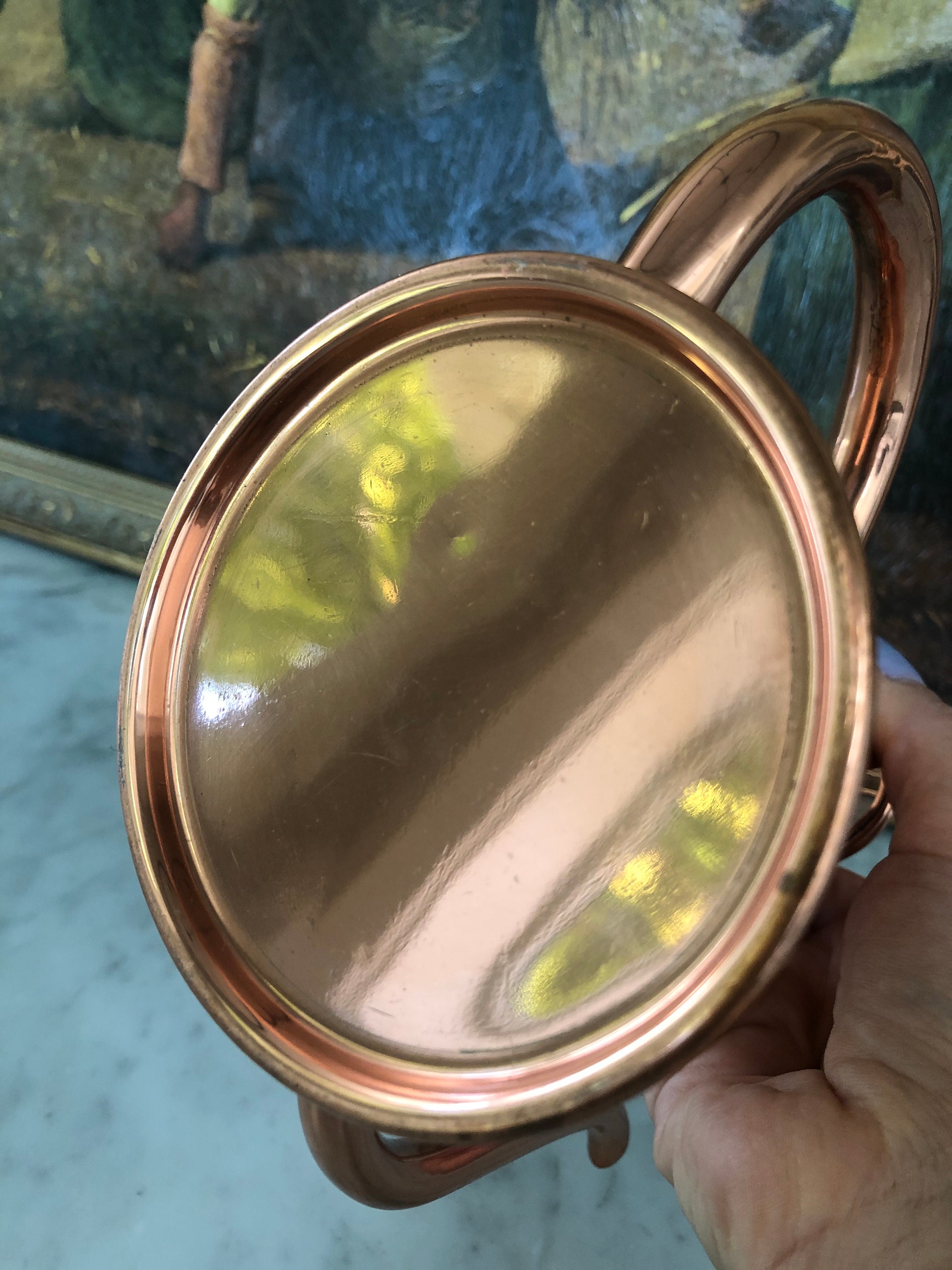 Vintage copper olive oil cruet Etsy