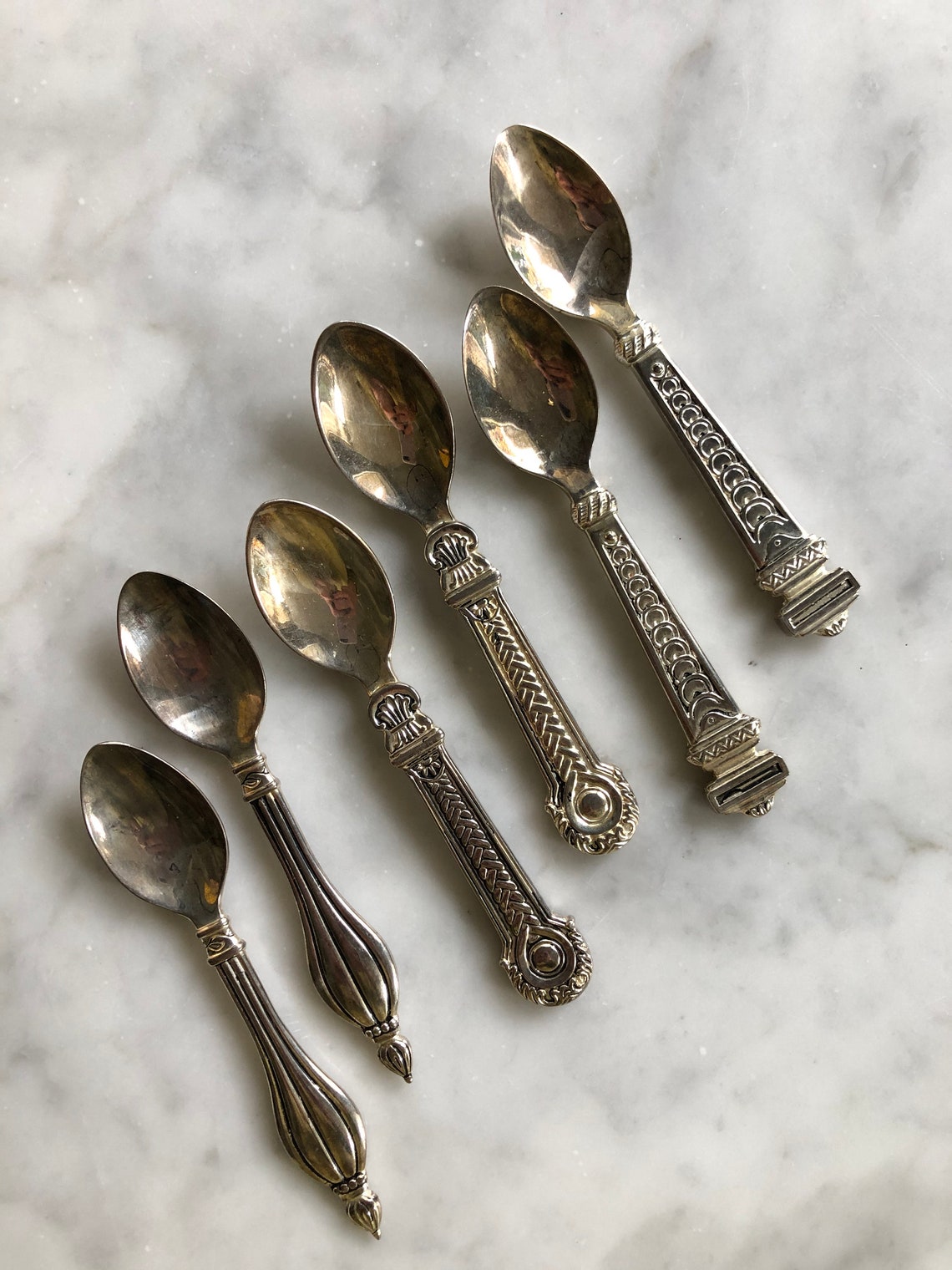 Set of 6 Godinger silver plated spoons Etsy