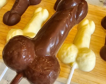 Large Thick Chocolate Willy – Funny Hen Do Party Favour, Adult Gift, Novelty Chocolate for Bachelorette, Cheeky Party Treat, Humorous Gift