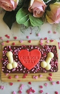I Love Your Willy Milk Chocolate Bar – Funny Adult Gag Gift, Rude Chocolate, Valentine’s Day, Cheeky Edible Humor, Unique Boyfriend Gift