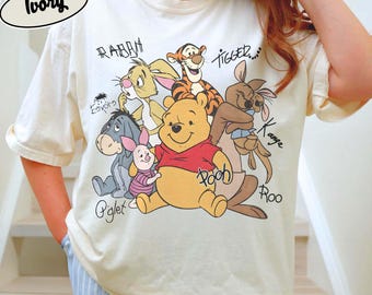 Comfort Colors Winnie The Pooh And Friends Shirt, Disney Pooh Shirt, Disneyland Shirt, Pooh Bear Shirt, Disney Shirt, Disney Trip Shirt