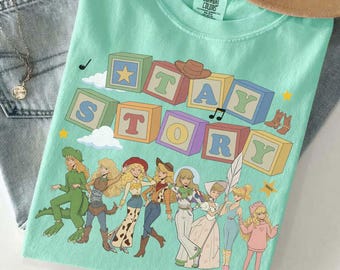 Camiseta Retro Tay Story Comfort Colors, Camiseta Toy Story 5, Viaje familiar a WDW Disneyland 2026, Disney Pixar Fest, Camiseta Magic Kingdom