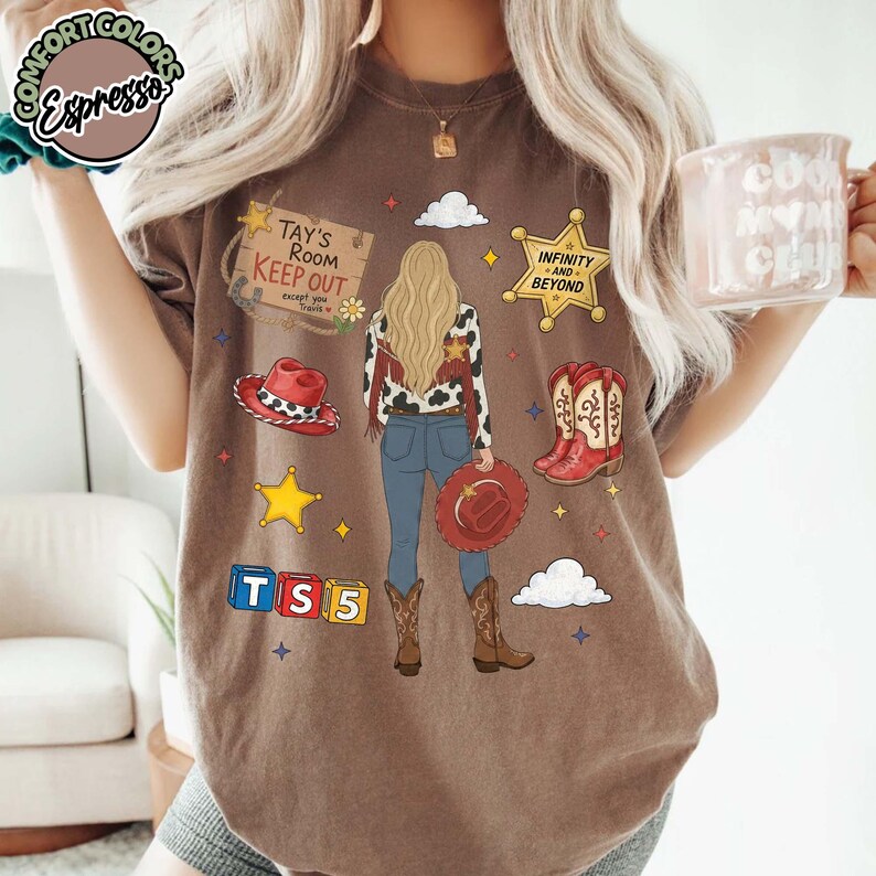Vintage Tay Story Comfort Colors Shirt, Woody Buzz Jessie Tee, Toy Story 5, Disney TS Family Vacation Tee 2026, Disney Trip Matching Shirts Espresso