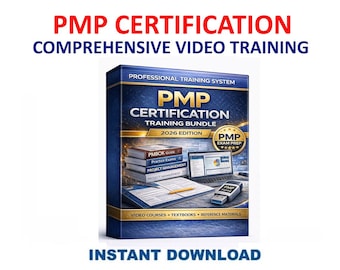 Paquete de capacitación para la certificación PMP / Capacitación detallada en video / Edición 2026 / USB