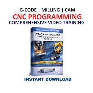 CNC Programming Training Bundle | G-Code Video Training | 2026 EDITION | USB