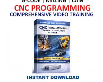 Pacchetto di formazione sulla programmazione CNC / Video di formazione sul codice G / Edizione 2026 / USB