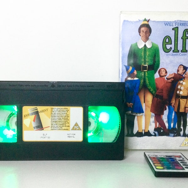 Elf VHS Video Tape Colour Changing USB Light