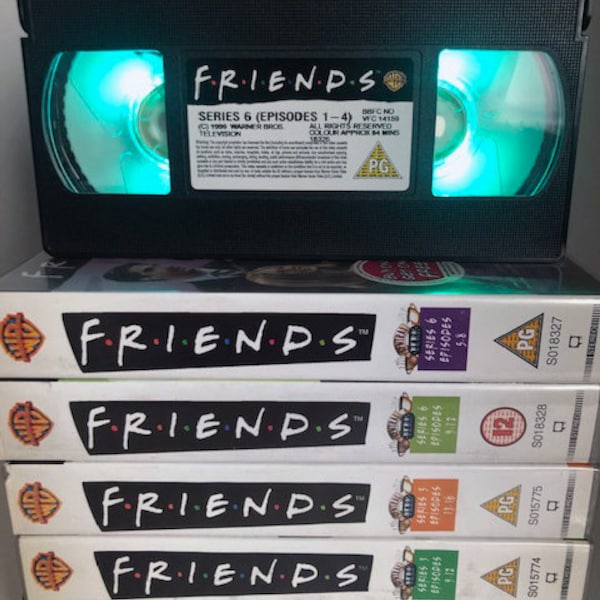 Friends Series 7 VHS Video Tape Colour Changing Retro USB LED Light