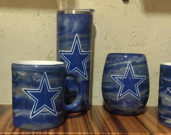 Dallas Cowboys Collection Drinkware Set: Tumbler, Mug & Beer Glass