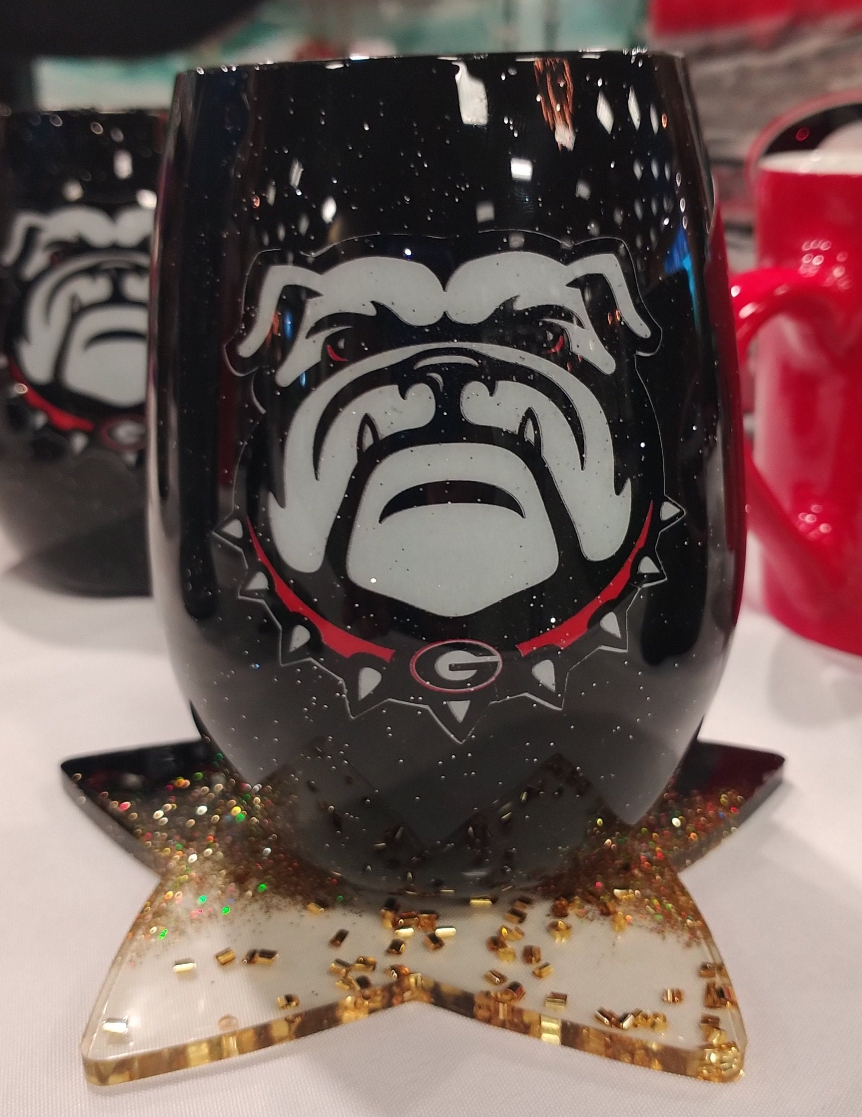 30 oz Rhinestone Georgia Bulldogs Yeti Rambler Travel Cup: College Football  Fan Gear & Accessories – LuLu Grace