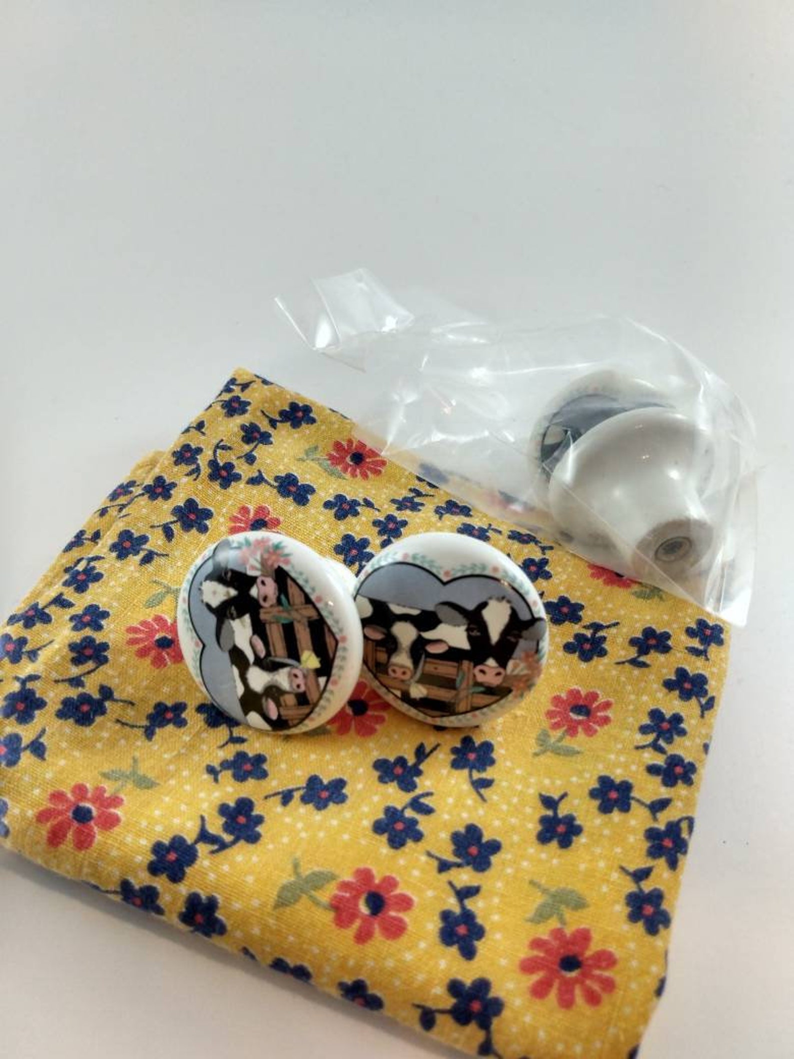 Perillas de gabinete de porcelana perillas de puerta de | Etsy