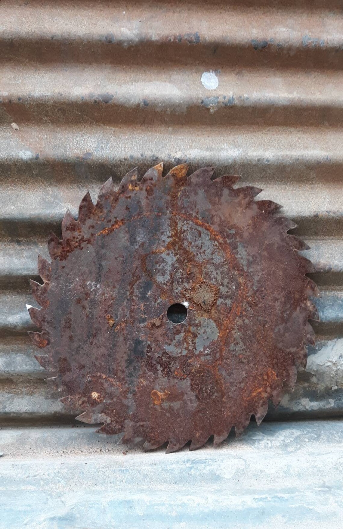 Rusty Vintage Tools Old Circular Saw Blade Vintage Saw Blade Etsy