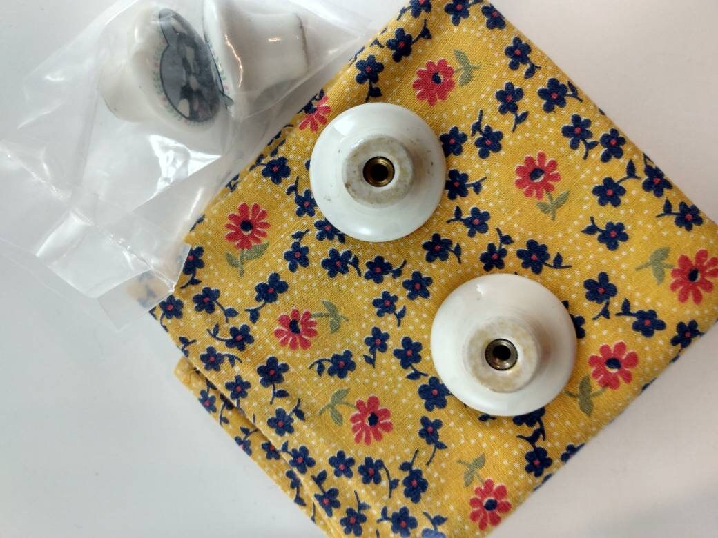 Perillas de gabinete de porcelana perillas de puerta de | Etsy