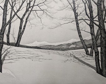 Masao Fukui Woodblock "Sunlight" 2006, Firmado