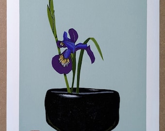 HAKU MAKI Signed Framed Limited Edition Embossed Woodblock Print