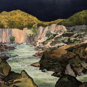 ◇ED MELL　エド・メル【レッド・ロック・バレー】■リトグラフ◇ 新品未使用 Ed Mell - Red Rock Valley / Lithograph ED:H.C / Frame 23
