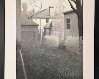 Robert Kipniss Color Lithograph "Pale Hedges" 1988, Signed