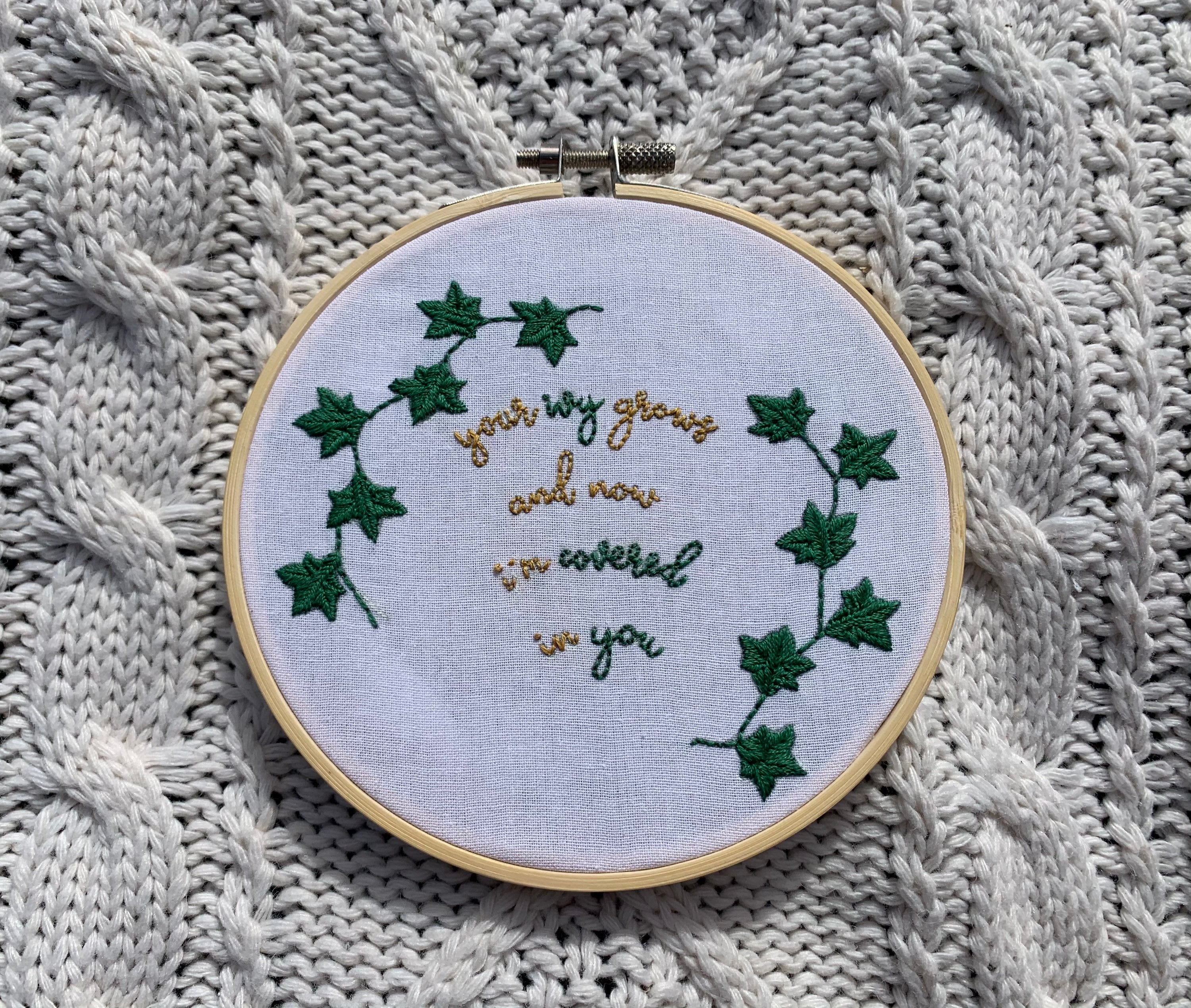 5 Taylor Swift Evermore Ivy Embroidery Etsy