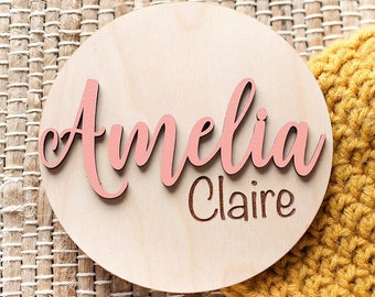 Wooden Baby Name Sign, Baby Name Announcement, Mini Name Sign, Hospital Name Announcement, Baby Shower Gift for Newborn, Baby Keepsake