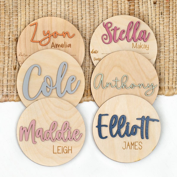 Wooden Birth Announcement Sign Baby Announcement Sign Hospital Footprint Sign Footprint ready baby name sign newborn birth stats gift