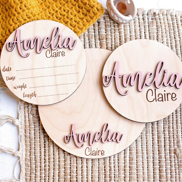 Wooden Birth Announcement Sign Baby Announcement Sign Hospital Footprint Sign Footprint ready baby name sign birth announcement stat sign