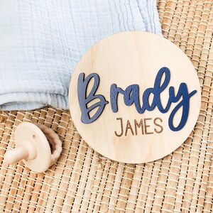 Wooden Baby Name Sign Baby Name Announcement Mini Name Sign Hospital Name Announcement Baby Shower Gift for Newborn Baby Keepsake Shower