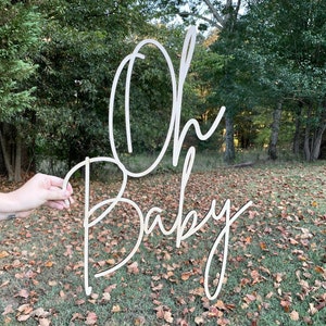 Oh Baby Sign Etsy