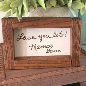 Actual Handwriting Gift Engraved Memorial Gift Custom Handwriting Sign Personalized Handwritten Message Family Keepsake Gift Signature