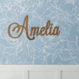 Baby Name Cutout for Nursery Wooden Name Sign Custom Baby Name Wood Personalized Nursery Name Sign Wall Decor Sign for Nursery Baby Shower