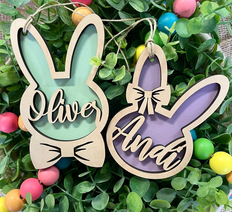 easter basket tag