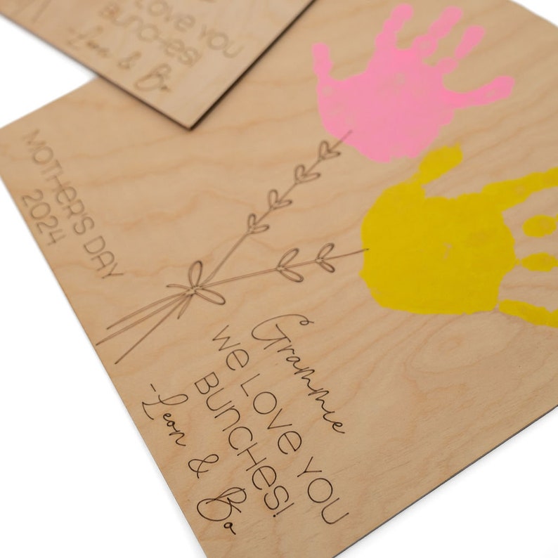 mother's day sign gift handprint