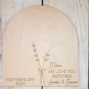 mother's day sign gift handprint