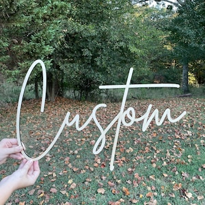 Custom Wood Word Personalized Wood Wall Letters Wooden Name Signs Wooden Letters Personalized Wood Design Unfinished Wedding Backdrop