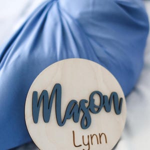 Wooden Birth Announcement Sign Baby Announcement Sign Hospital Footprint Sign Footprint ready baby name sign newborn birth stats gift image 13