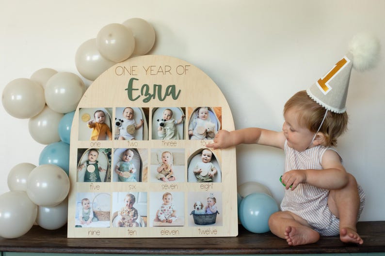 Photo Board Wooden Milestone Board