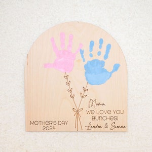 mother's day sign gift handprint