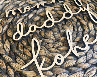 Custom Wood Word Personalized Wood Wall Letters Wooden Name Signs Wooden Letters Personalized Wood Design Unfinished Wedding Backdrop
