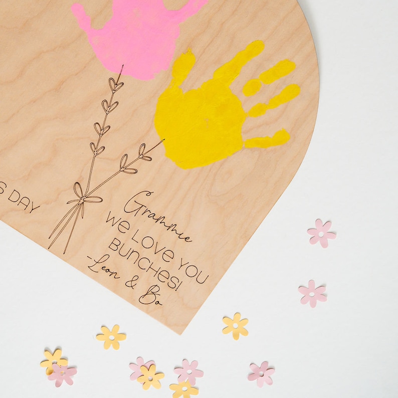 mother's day sign gift handprint